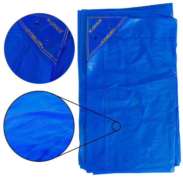 100GSMBlueLLDPETarpaulins WaterproofLightweight