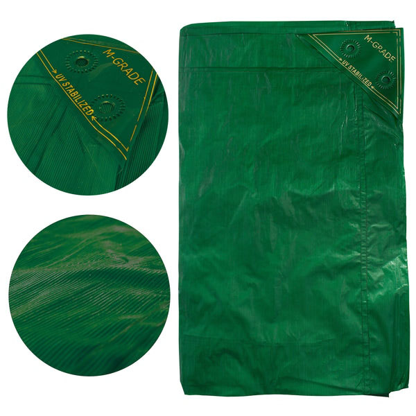 100GSMGreenLLDPETarpaulinsLightweightWaterproofTarpaulins