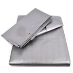 160GSMSilverTarpaulinDurableWeatherproofTarps