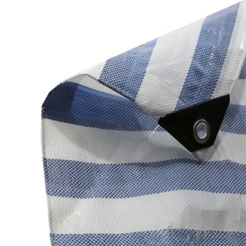 170GSMBlueWhiteStripedTarpaulinsMarketStallWaterproofTarpaulins