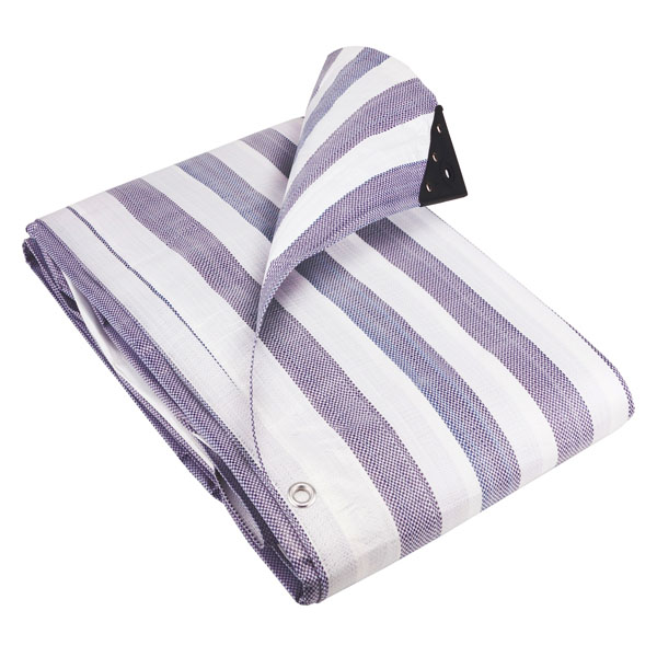 170GSMBlueWhiteStripedTarpaulinsMarketStallWaterproofTarpaulins