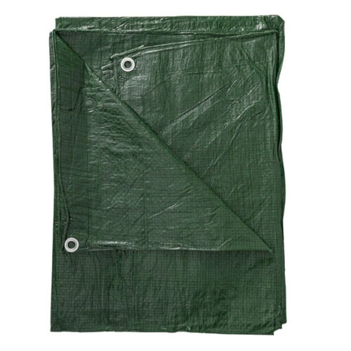 50GSMLightweightGreenTarpaulinsfor Camping &DIYUse