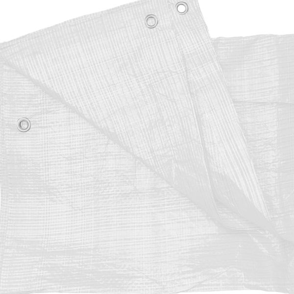 PureWhiteTarpaulinSheets100gsmLightweightTarpaulinsOutdoorUse