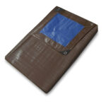 185GSMBrown &BlueTarpaulinSheetsHeavyDutyWaterproofTarpaulin