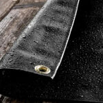 CoalBlackTarpaulin600gsmWeatherproofTarpaulins