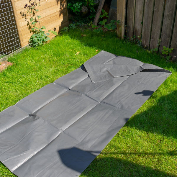 Heavy Weight Grey Tarpaulin - 200gsm Shrinkproof Tarpaulins
