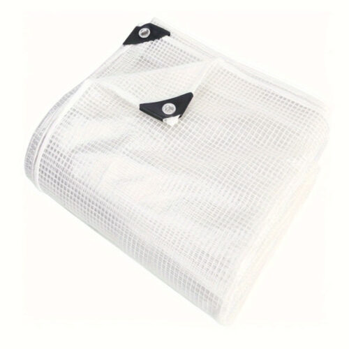 HeavyDuty350gsmClearTarpaulinsReinforcedMeshTarpaulins