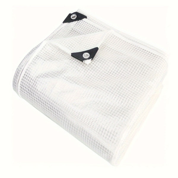 HeavyDuty350gsmClearTarpaulinsReinforcedMeshTarpaulins