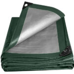 HeavyDutyGreenSilverTarpaulins240gsmPETarpaulins