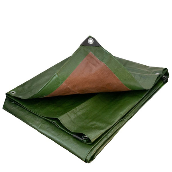HeavyDutyGreenandBrownTarpaulins220gsmWindResistantTarpaulin
