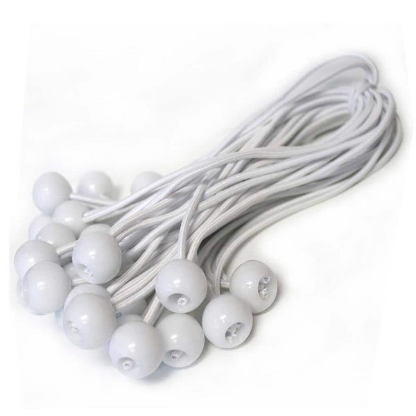 Premium White Bungee Ball For Tarpaulins - 30cm