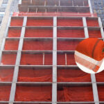 Red Debris Netting - 60gsm Flame Retardant Netting