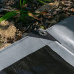 SupergradeSilverAndBlackTarpaulins300gsmHeavyDutyAllWeatherProtectionTarpaulin