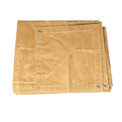 TanCanvasTarpaulin18ozWaterResistanceCanvasTarps